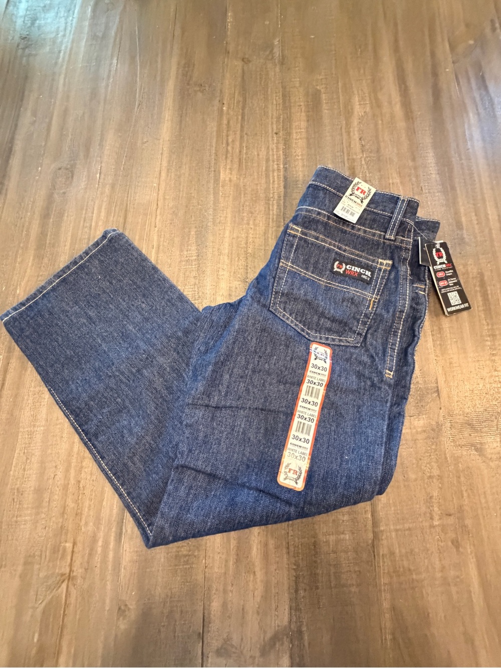 Cinch WRX FR Flame Resistant Jeans Men’s White Label Sz 30x30 WP78834002-IND
